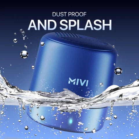 Mivi Play 12HRS Playback, Bass Boosted,TWS Feature, IPX4 5 W Portable Bluetooth Speaker  (Black, Mono Channel)